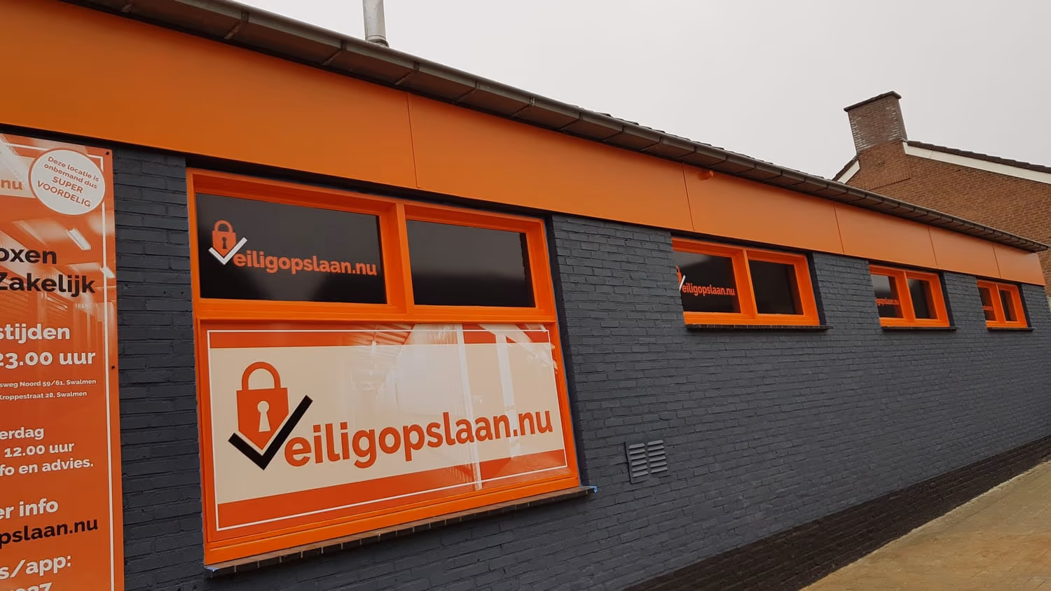 Das Gelände von Veilig Opslaan in Swalmen